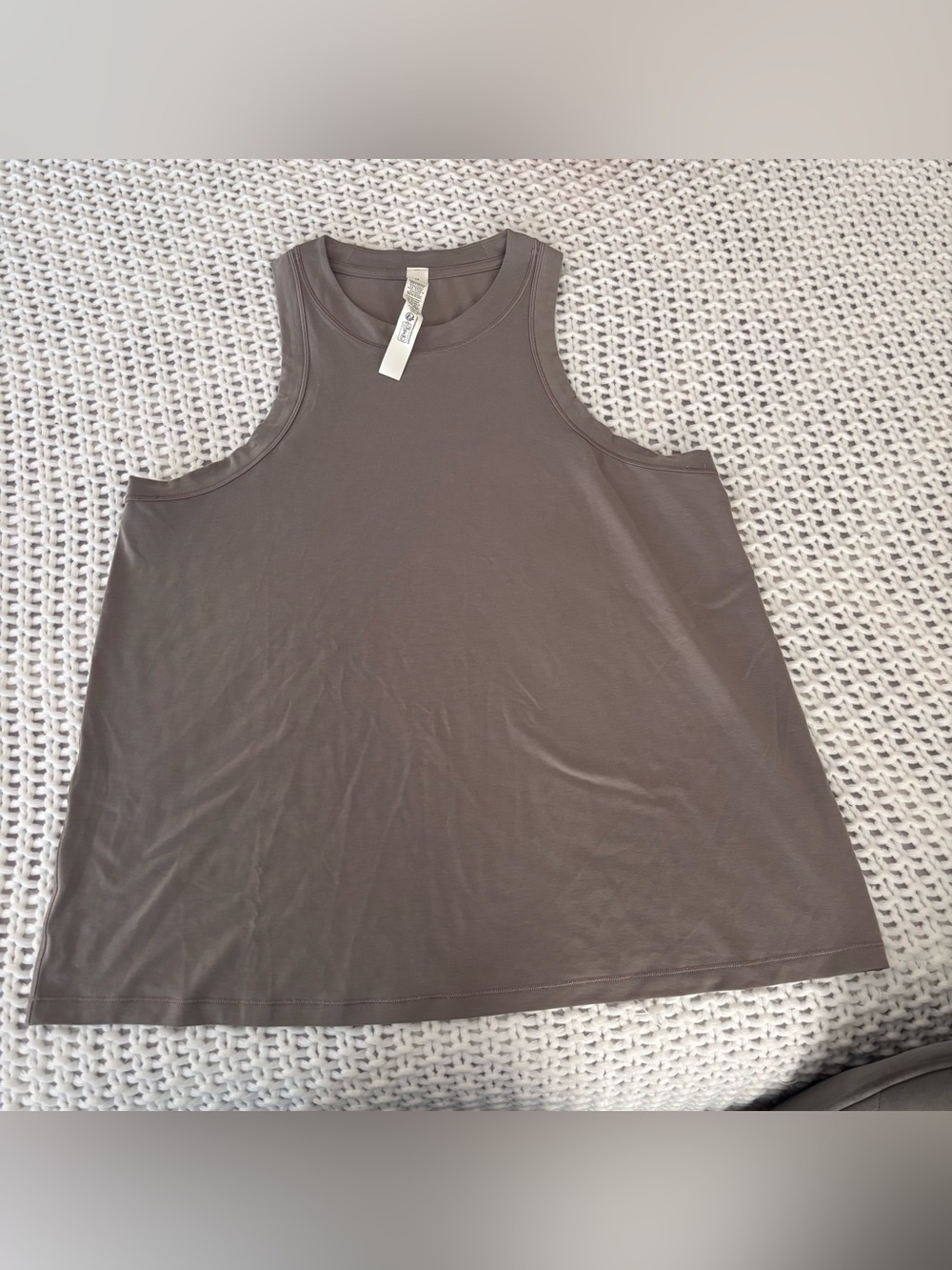 Lululemon Sleeveless A-Line Tank Top in Taupe size 14